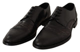 Dolce & Gabbana Elegant Black Derby Oxford Wingtips