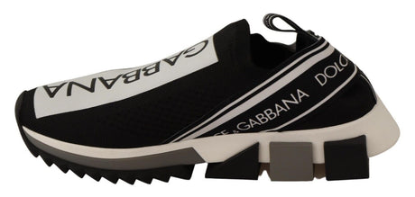 Dolce & Gabbana Chic Monochrome Sorrento Slip-On Sneakers