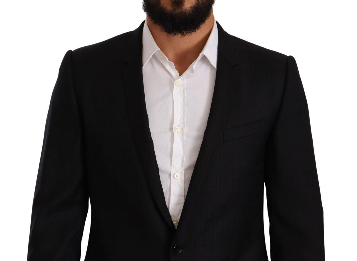 Dolce & Gabbana Exclusive Black Virgin Wool Blazer