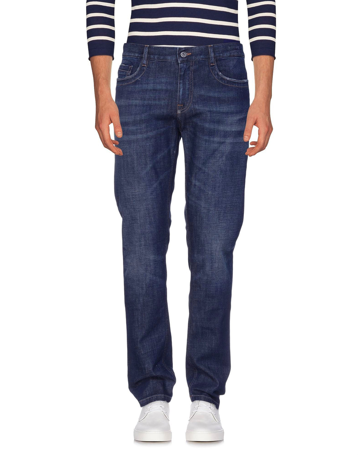 Bikkembergs Blue Cotton Men Jean