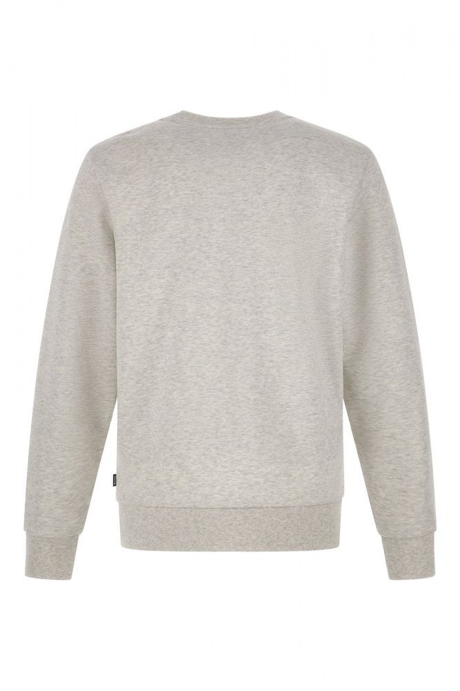 Hugo Boss Elegant Grey Round Neck Cotton Sweatshirt