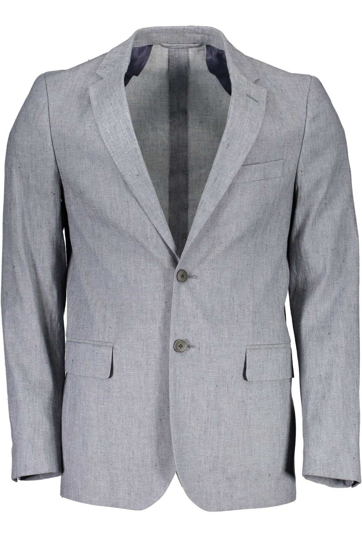 Gant Gray Linen Men Jacket