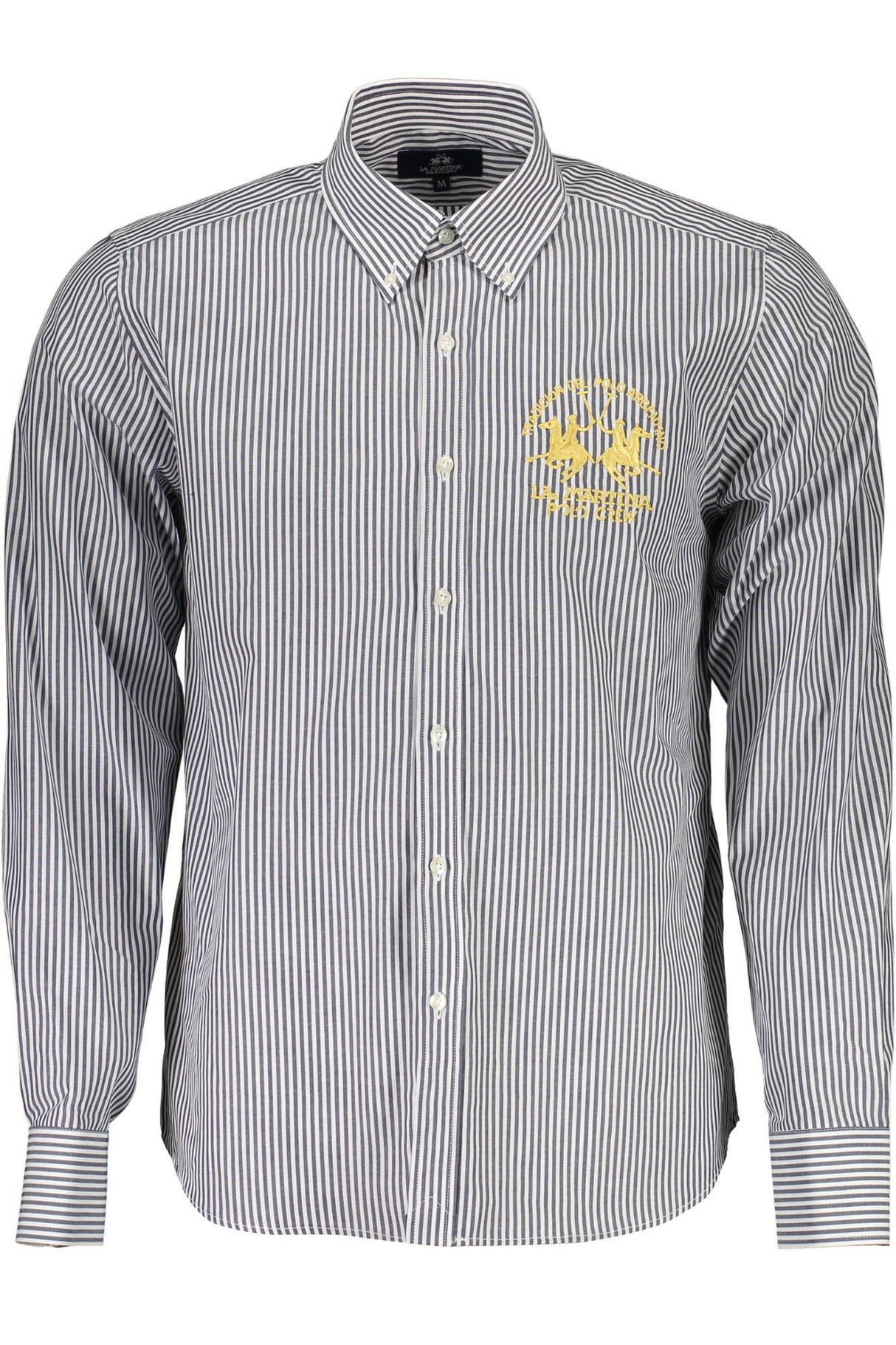 La Martina Blue Cotton Men Shirt