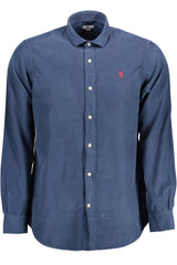 U.S. POLO ASSN. Blue Cotton Men Shirt