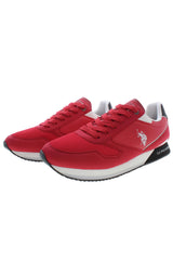 U.S. POLO ASSN. Red Polyester Men Sneaker