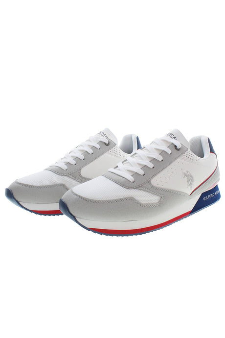 U.S. POLO ASSN. White Polyester Men Sneaker