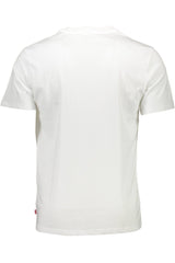 Levi's White Cotton Men T-Shirt