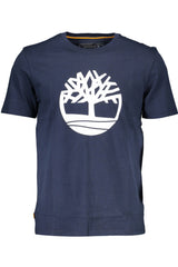 Timberland Blue Cotton Men T-Shirt