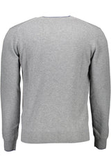 Harmont & Blaine Gray Wool Men Sweater