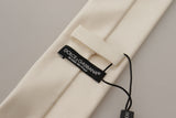 Dolce & Gabbana Elegant White Silk Men's Tie