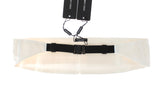 Dolce & Gabbana Elegant White Silk Cummerbund