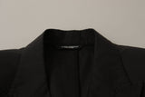 Dolce & Gabbana Elegant Taormina Black Cotton Blazer