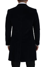 Dolce & Gabbana Elegant Black Cotton Long Cardigan Jacket