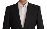 Dolce & Gabbana Elegant Slim Black Wool Blazer Jacket