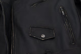 Dolce & Gabbana Elegant Black Leather Biker Jacket