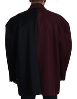 Dolce & Gabbana Elegant Bordeaux Double-Breasted Jacket