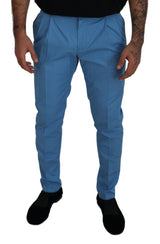 Dolce & Gabbana Elegant Slim Fit Chinos - Indulge in Italian Luxury