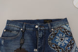 Dolce & Gabbana Elegant Slim Fit Denim Shorts