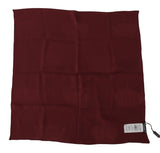 Dolce & Gabbana Elegant Red Silk Square Scarf Wrap