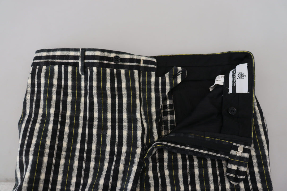 Elegant Black and White BENCIVENGA Pants