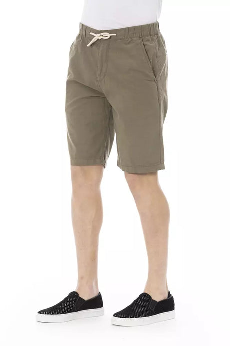 Baldinini Trend Army Cotton Men Bermuda Short