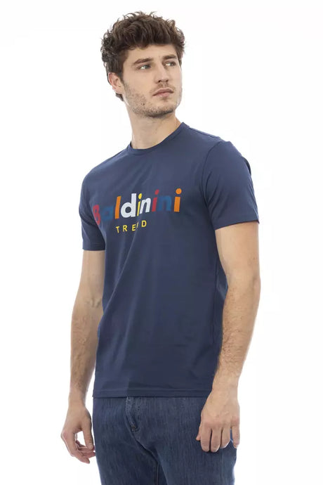 Baldinini Trend Blue Cotton Men's T-Shirt