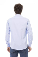 Baldinini Trend Light Blue Cotton Men Shirt