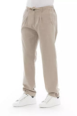 Baldinini Trend Beige Cotton Men Chino Pants