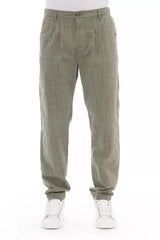 Baldinini Trend Army Cotton Men Chino Pant