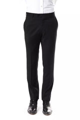 Uominitaliani Gray Wool Men's Suit Pant