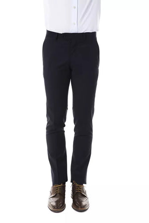 Uominitaliani Gray Wool Men's Pant