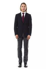 Uominitaliani Black Wool Men's Blazer