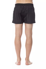 Roberto Cavalli Sport Black Polyester Men's Swimwear