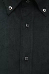 Robert Friedman Black Cotton Men's Shirt