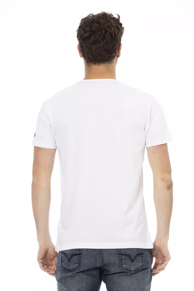 Trussardi Action White Cotton Men T-Shirt