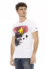 Trussardi Action White Cotton Men T-Shirt