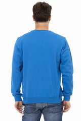 Automobili Lamborghini Blue Cotton Men Sweater