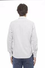 Baldinini Trend Gray Cotton Men Shirt