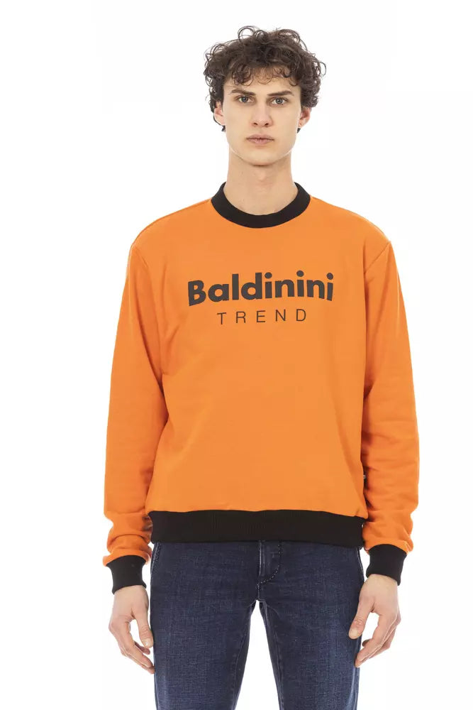 Baldinini Trend Orange Cotton Men Sweater