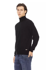 Baldinini Trend Black Fabric Men Sweater