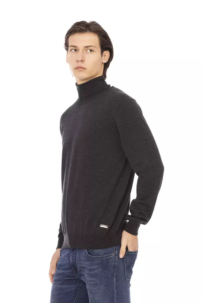 Baldinini Trend Brown Fabric Men Sweater