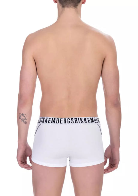 Bikkembergs White Cotton Men Trunk