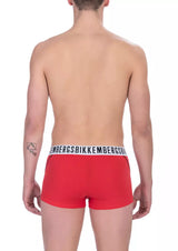 Bikkembergs Red Cotton Men Underwear Pack