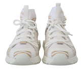 Dolce & Gabbana Elegant White Beige SORRENTO Sneakers