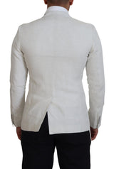 Dolce & Gabbana Elegant White Sicilia Single Breasted Blazer