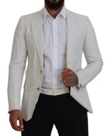 Dolce & Gabbana Elegant White Sicilia Single Breasted Blazer