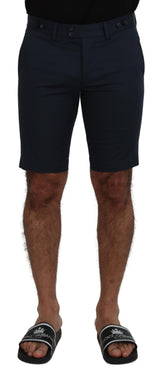 Dolce & Gabbana Elegant Blue Cotton Blend Shorts