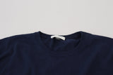 Paolo Pecora Milano Authentic Crewneck Blue Pullover Sweater