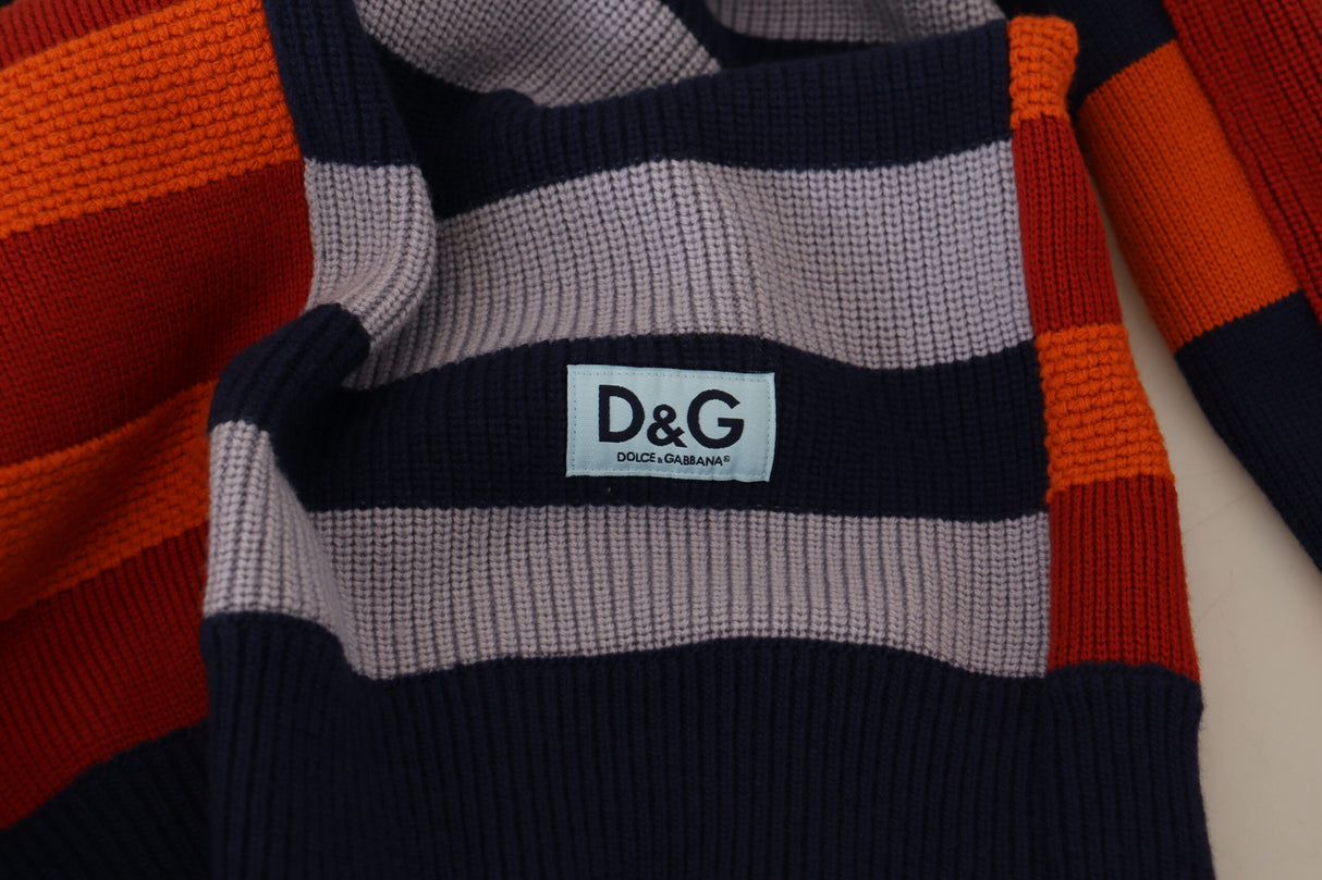 Dolce & Gabbana Pullover Sweater in Multicolor Stripes