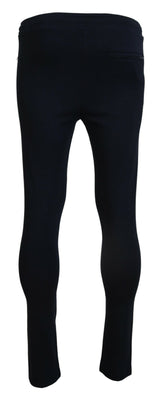 Dolce & Gabbana Elegant Blue Casual Track Sweatpants